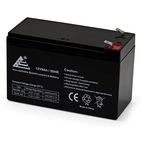 12v 9 Amp 12 Volt 9ah Rechargeable Sealed Lead Acid Battery F2