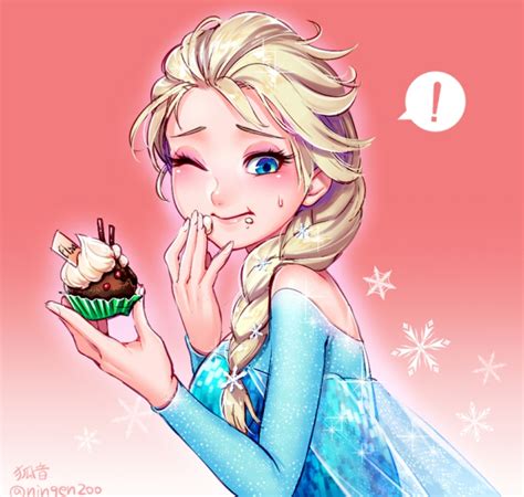 elsa got caught eating anna s chocolate again 😅 frozen