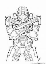 Coloring Halo Pages Printable Print sketch template