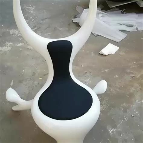 Fiberglass Unique Design Adult Red Black White Couple Sex Love Chair