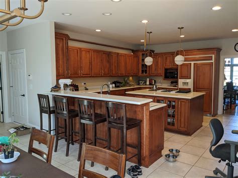 update  kitchen  wood cabinets  painting  designed