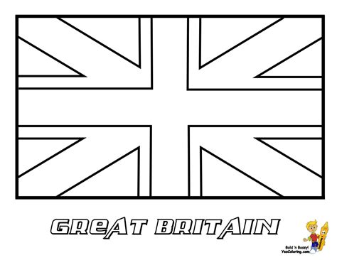 flag  great britainenglandunited kingdom flag coloring page