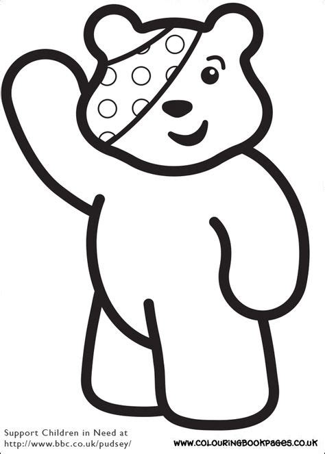 pudsey colouring sheets ideas pudsey children   bear crafts