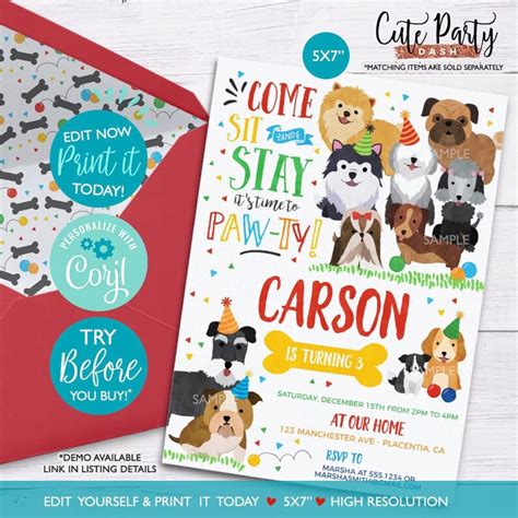 instant  adopt  puppy sign pet adoption party adopt etsy