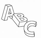 Abc Coloring Pages Printable Kids sketch template