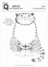 Mog Cat Activities Sheets Resource sketch template