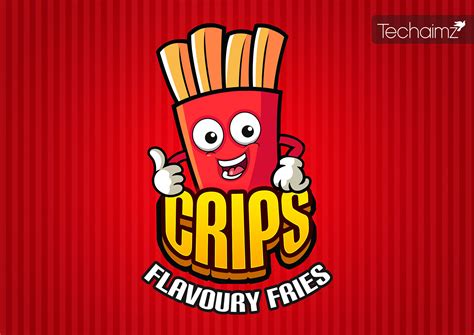 french fries crips logo  behance