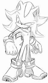 Shadow Hedgehog Sonic Coloring Pages Drawing Drawings Silver Choose Board Sketches sketch template