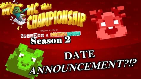 mcc season  date announcement lets discuss minecraft championship youtube