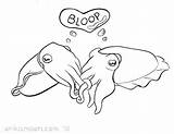 Cuttlefish Coloring Cute Drawing Fish Getcolorings Drawings Designlooter Choose Board 388px 74kb Search Google Printable sketch template