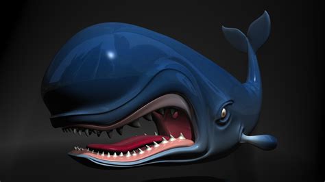 cartoon whale   supercigale