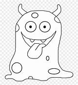 Monster Coloring Clipart Pages Pngfind sketch template