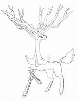 Xerneas sketch template