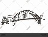 Bridge Harbour Sydney Clipart Drawing Coloring Simple Vector Clipground Lightbox Save Drawings sketch template