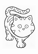 Cat Face Cliparts Clip Coloring Cartoon Pages Animal sketch template