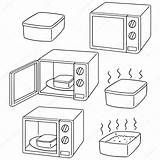 Microwave Drawing Getdrawings Oven sketch template