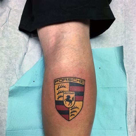 porsche tattoo ideas  men german automobile designs