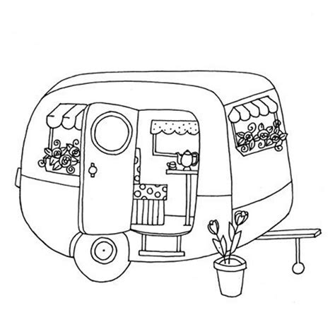 camper coloring pages  getcoloringscom  printable colorings