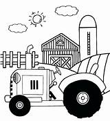 Tractor Outline Drawing Coloring Pages Simple Kubota Getdrawings Sheets sketch template