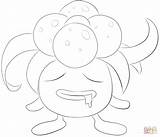 Pokemon Gloom Coloring Pages Printable Color Print Drawing 58kb 1000px 1161 sketch template