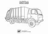 Garbage Truck Camion Poubelle Loader Plow sketch template