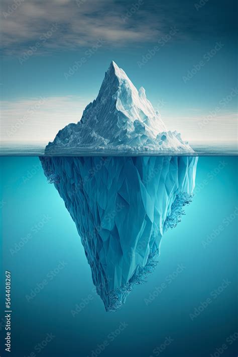 tip   iceberg business concept generative ai iceberg success