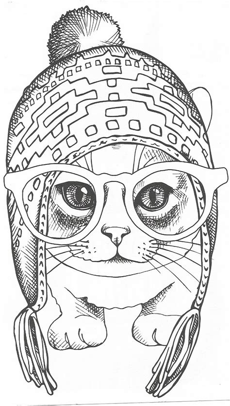 pin  wanda twellman   cats coloring  animal coloring pages