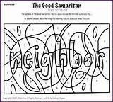 Samaritan Biblewise Story Korner sketch template