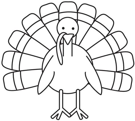 turkey coloring page  large images turkey coloring