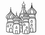 Catedral Basilio Moscu Moscou Mosca Cattedrale Basílio Moscú Monumentos Sant Basili Basils Dibuix Monumenti Edificios sketch template