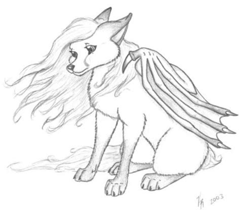 images  winged wolf coloring pages printable cute wolves