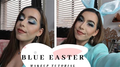 blue easter makeup tutorial 2020 youtube