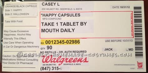 printable prescription labels joke  cute printable