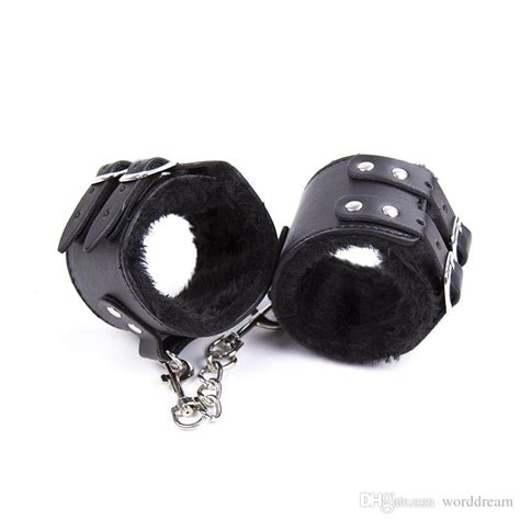 Hand Cuffs Bdsm Plush Leather Wrist Ankle Cuffs Bondage
