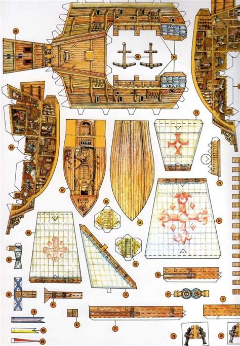 pirate ship model template