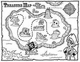 Treasure Coloring Pirate Pages Map Amazon Party Au Maps sketch template