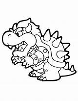 Bowser Mario Coloring Pages Jr Printable Print Koopalings Kids Color Clipart Dry Super Popular Template Library Pdf Boys Coloringhome Comments sketch template