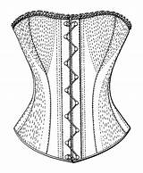 Corset Template Character Drawing Sketch Build Own sketch template