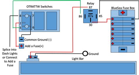 led light bar relay wiring diagram
