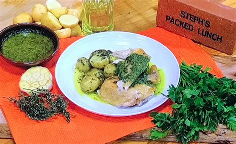 Simon Rimmer Brick Chicken With Buttery Potatoes And Salsa Verde Recipe