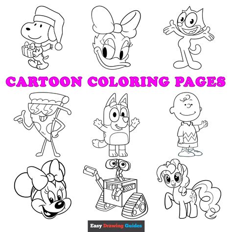 animated disney cartoon coloring pages