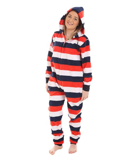 Red White N Blue Butt Flap Footed Pajamas Funzee