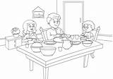 Room Coloring Dining Family Color Pages Living Sheet Kids Print Activities Cookie Houses Designlooter Big 595px 84kb sketch template