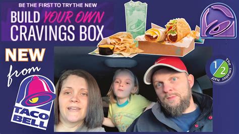 taco bell 5 custom box build your own cravings box review youtube