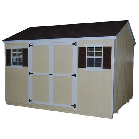 cottage   workshop  ft   ft wood shed precut kit  vws wpc  home depot