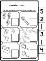 Counting Preschool Preschoolactivities Helpers School sketch template
