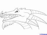 Dragon Head Draw Dragons Heads Coloring Step Drawing Realistic Simple Pages Faces Fire Face Printable Print Getdrawings Color Library Clipart sketch template