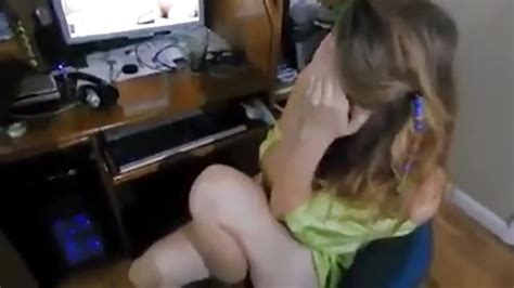 brother catches his sister masturbating