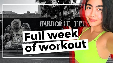 vlog my full week of training hardcore fitness youtube