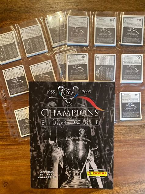 panini champions  europe leeg album complete losse catawiki